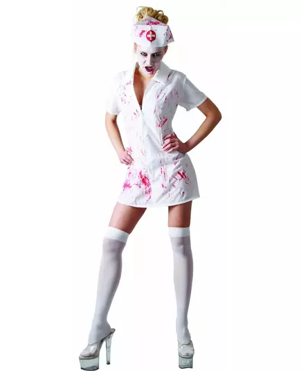 Psychopathic Nurse Halloween Costume, Size: Medium/Large