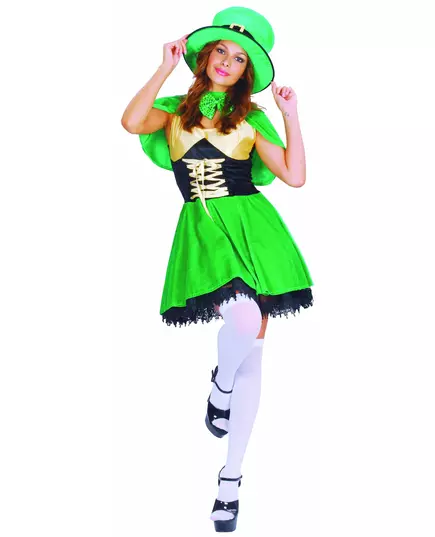 Women's St. Patrick's Day Leprechaun Costume, Size: Medium