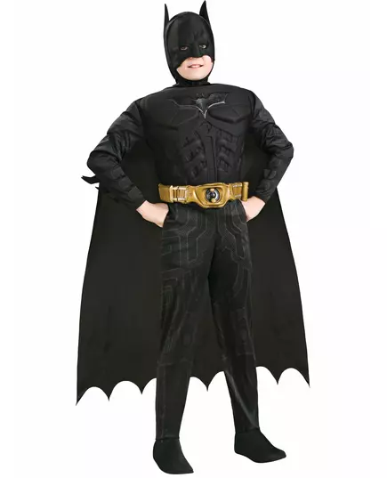 Luksuriøst 3D Batman-kostyme for gutter, Størrelse: 5–6 år (110 – 116 cm)