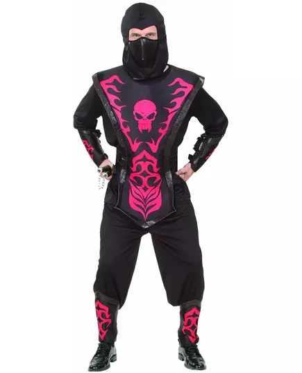 Men's felt-effect ninja costume, Size: Large