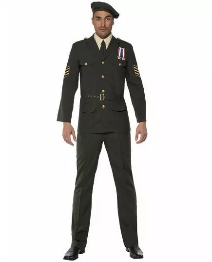 Herrekostyme for militæroffiser, Størrelse: Medium