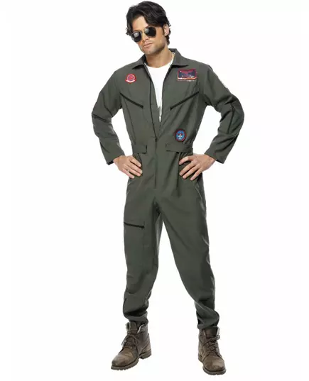 Top Gun-pilotkostyme til menn, Størrelse: L