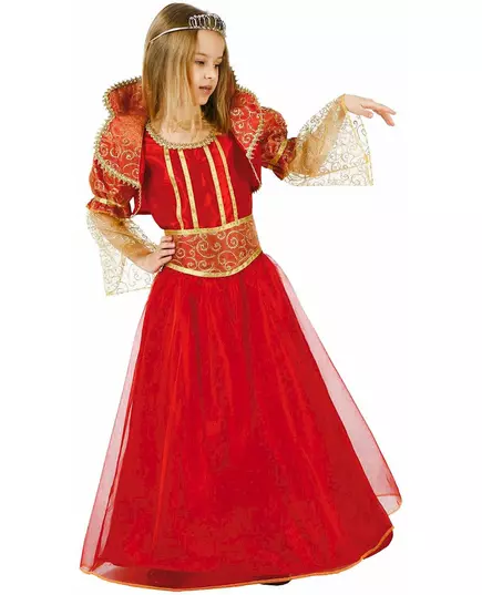 Barokk dronningkostyme til jenter, Størrelse: 7–9 år (130–145 cm)