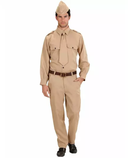 Adult American soldier costume, Size: Medium