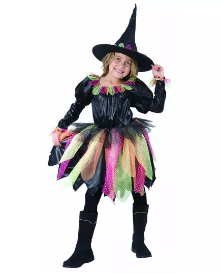Barnas Halloween-heksekostyme, Størrelse: 10–12 år (130–140 cm)