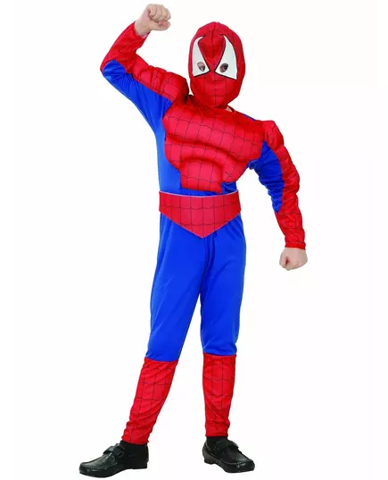 Spider-Man superheltkostyme for gutter, Størrelse: 7–9 år(120–130 cm)