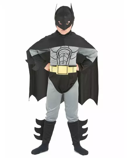 Batman-superheltkostyme til gutter, Størrelse: 7–9 år (120–130 cm)