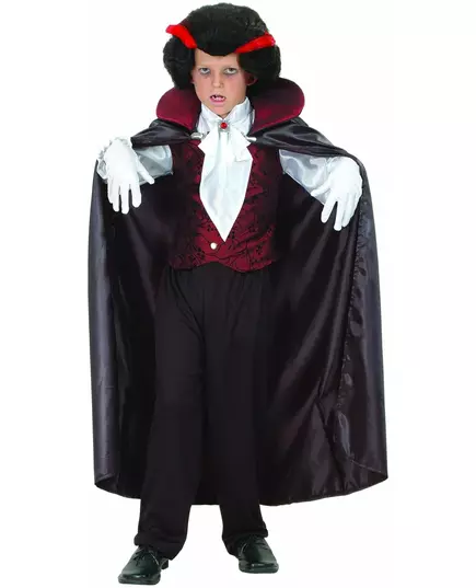Elegant vampyrkostyme til gutter, Størrelse: 7–9 år (120–130 cm)