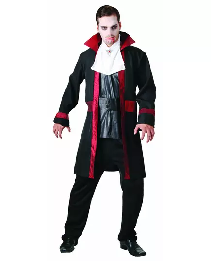 Stilig vampyrkostyme for menn til Halloween, Størrelse: Large