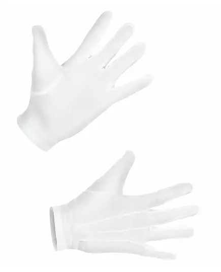Adult white short gloves, Size: X-Large