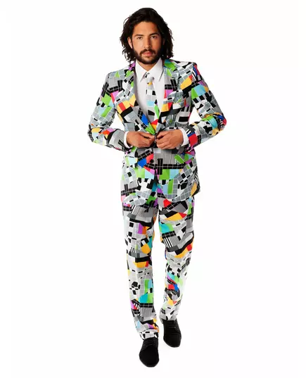 Mr. Technicolor kostyme for menn Opposuits, Størrelse: Medium/Large (EU 52)