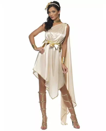 Beige goddess costume for women, Size: Medium