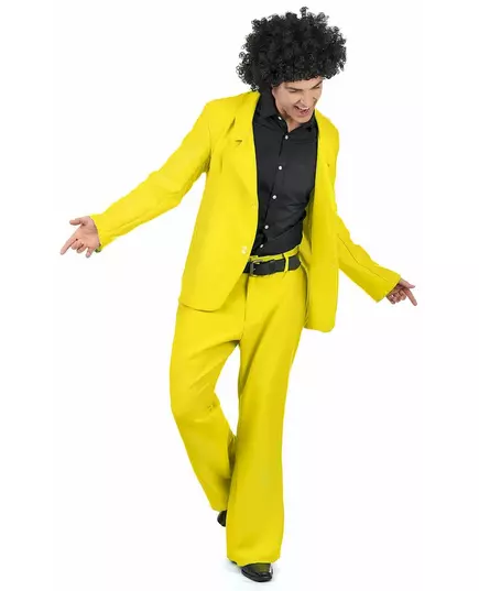 Adult yellow disco costume, Size: X-Large