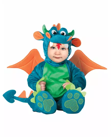 Dragekostyme til baby - Deluxe, Størrelse: 6–12 måneder (66–74 cm)