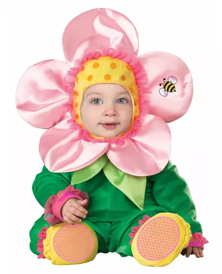 Blomsterkostyme til baby - Luksus, Størrelse: 0–6 måneder (58–66 cm)