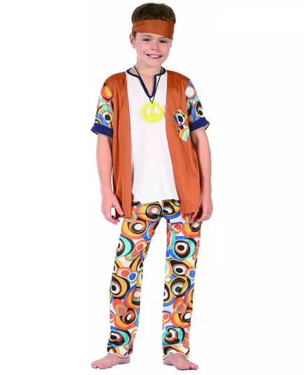 Hippie boy costume, Size: 10-12 years (130-140 cm)