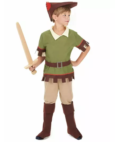 Woodland man costume for boys, Size: 10-12 years (130-140 cm)