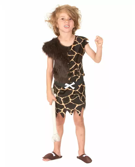 Caveman costume for children, Size: 7-9 years (M)
