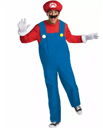 Deluxe Mario-kostyme for voksne, Størrelse: XX-Large