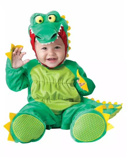 Mini-dinosaurkostyme til baby - klassisk, Størrelse: 18–24 måneder (84–89 cm)