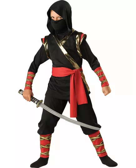 Ninja-kostyme til barn, Størrelse: 6 år (114–117 cm)