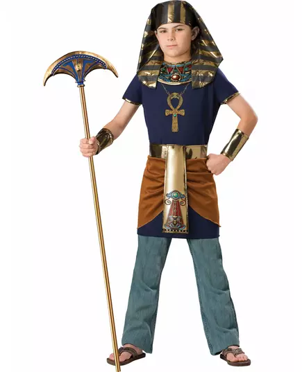 Farao-kostyme for barn - Premium, Størrelse: 10–12 år 142–147 cm)