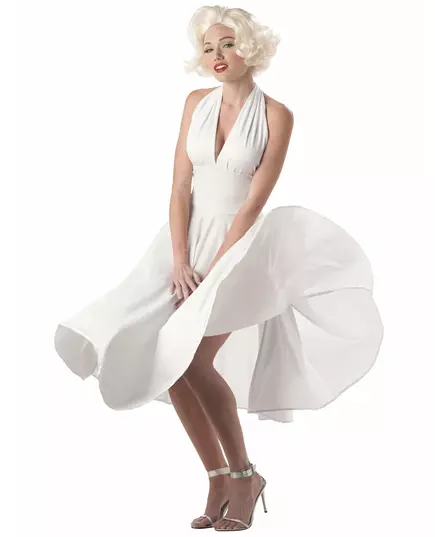 Sexy Marilyn-kostyme for kvinner, Størrelse: Medium (40/42)