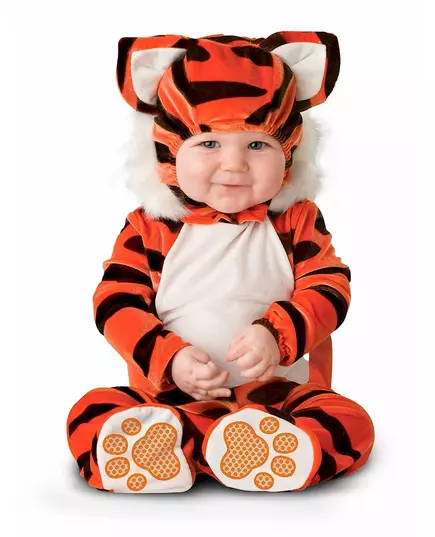Baby Tiger Kostyme - Klassisk, Størrelse: 6–12 måneder (66–74 cm)