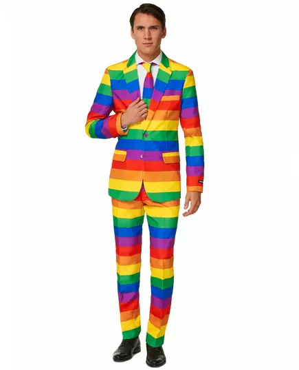 Mr. Rainbow Suitmeister herrekostyme, Størrelse: Large (EU 52-54)