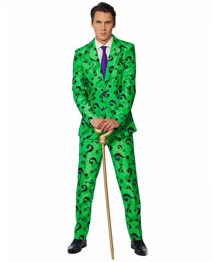 Mr. Riddler Suitmeister-kostyme til voksne, Størrelse: Large (EU 52-54)