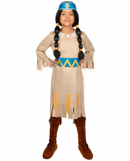 Regnbuekostyme - Yakari for jenter, Størrelse: 5–6 år (110–116 cm)