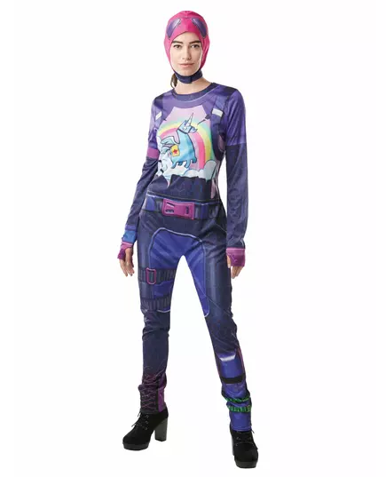 Fortnite Brite Bomber-kostyme for tenåringer, Størrelse: 9–10 år(134–140 cm)