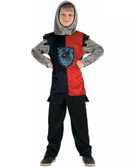Drageridderkostyme til gutter, Størrelse: 10–12 år (130–140 cm)