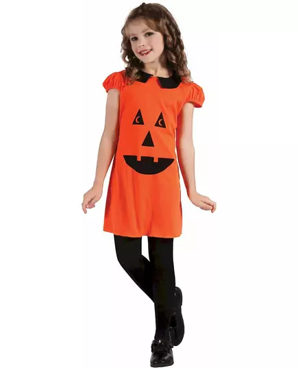 Pumpkin lantern costume for girls, Size: 10-12 years (130-140 cm)