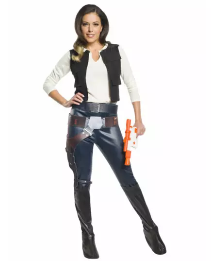 Klassisk Han Solo Star Wars-kostyme til kvinner, Størrelse: Medium