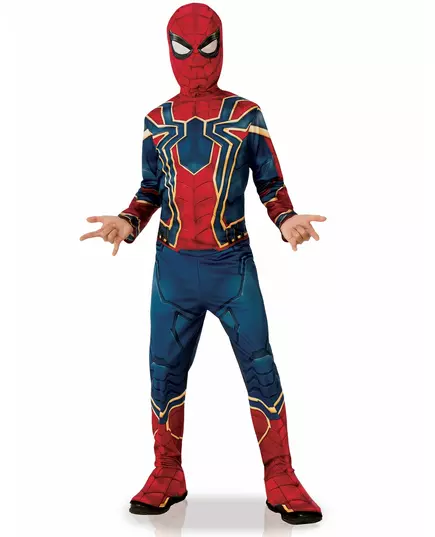 Klassisk Iron Spider Infinity War guttekostyme, Størrelse: 7–8 år (122 – 128 cm)