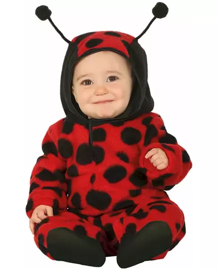 Baby ladybug hooded jumpsuit costume, Size: 12-18 months (82 - 88cm)