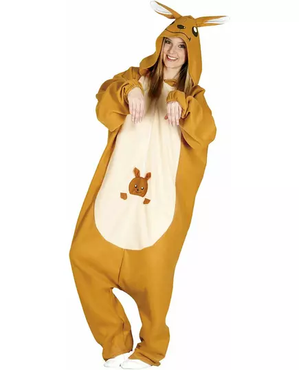 Adult kangaroo jumpsuit costume, Size: Large