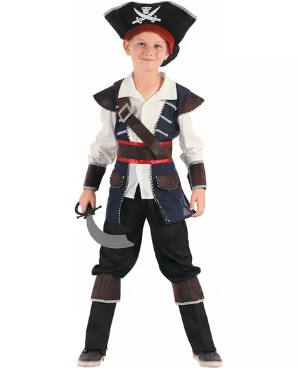 Boy's high seas corsair costume, Size: 10-12 years (130-140 cm)