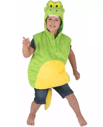 Children's padded crocodile costume, Size: 3-4 years (98-104cm)