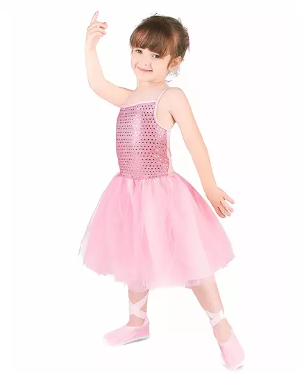 Pink ballerina costume for girls, Size: 7-9 years(120-130 cm)