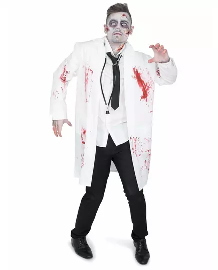 Men's zombified doctor costume, Size: Large