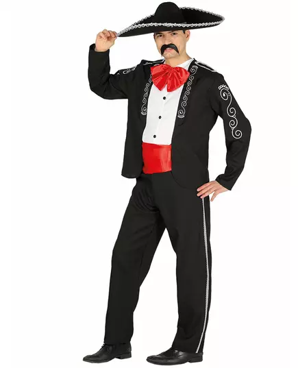 Mexican gentleman costume for men, Size: Large (42-44)