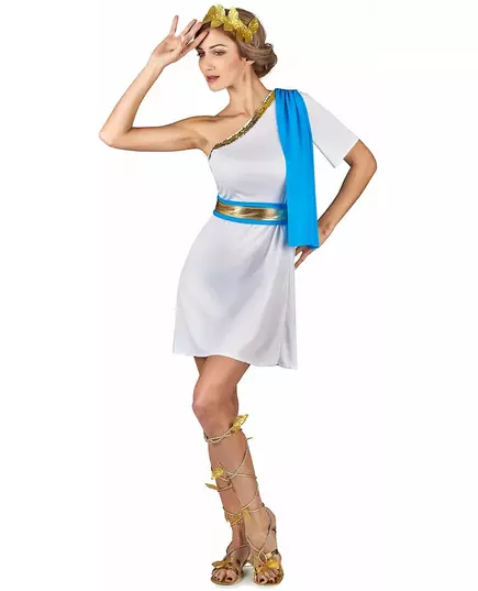 Blue Greek Empress Costume for Women, Size: Medium