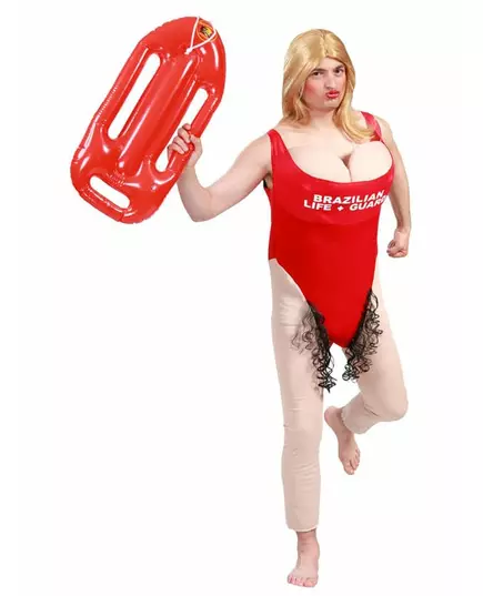 Funny lifeguard costume for men, Size: Large (52-54)
