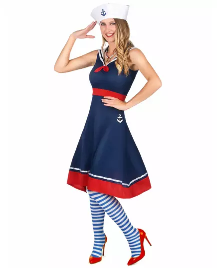 Women's retro sailor costume, Size: Large