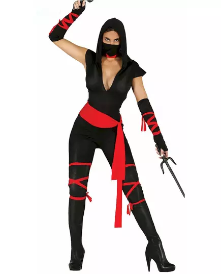 Sexy ninja-kostyme til kvinner, Størrelse: Medium