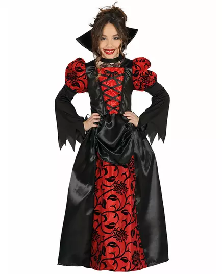Noble Countess Vampire Girl Halloween Costume, Size: 10-12 years (142-148 cm)
