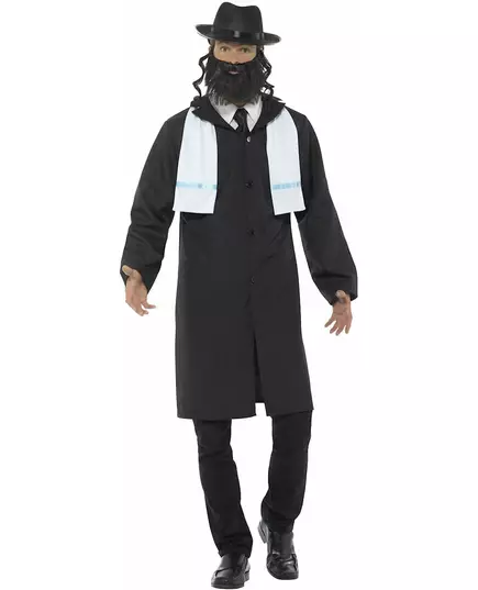 Rabbi-kostyme for voksne, Størrelse: Large