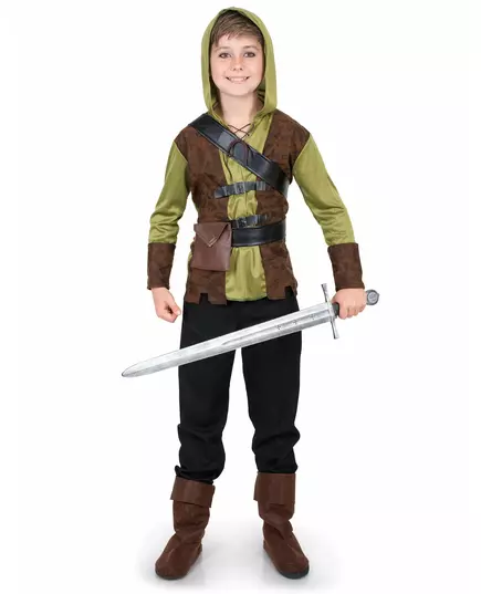 Robin Hood costume for boys, Size: 5-6 years (110-116cm)